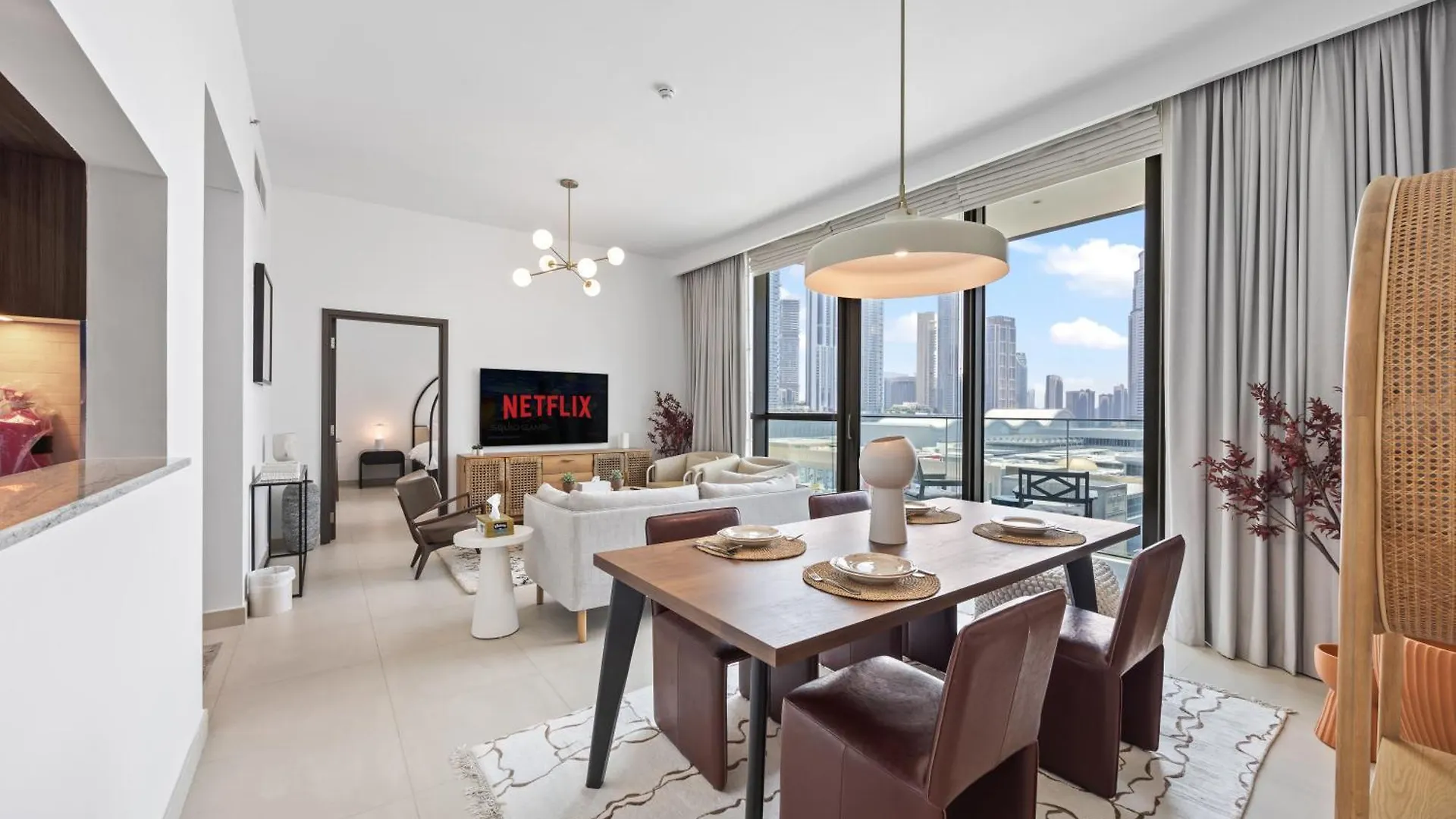 Elite Escape - 3 Bhk Burj View & Dubai Mall Access Emirati Arabi Uniti